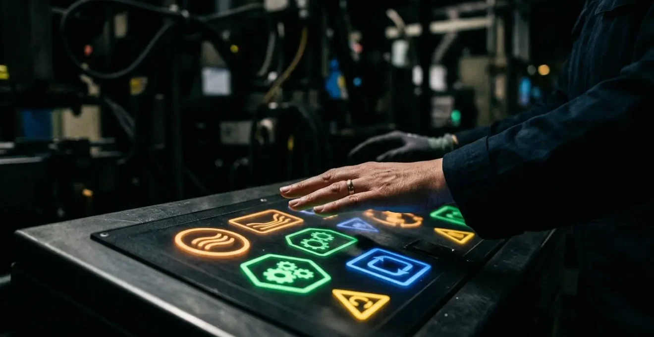 Écran de contrôle industriel montrant une interface de sélection de recettes pour changement de format automatisé
