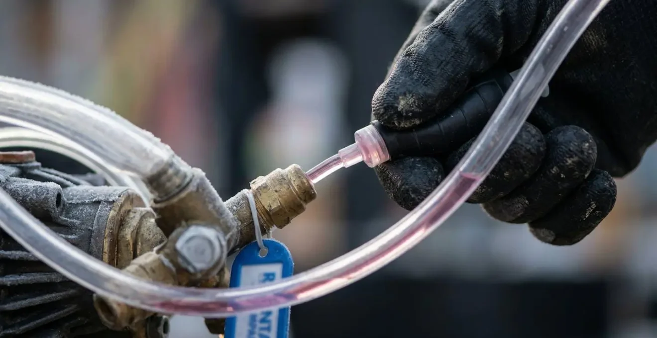 Procédure d'injection d'antigel dans un nettoyeur haute pression thermique sur chantier en France