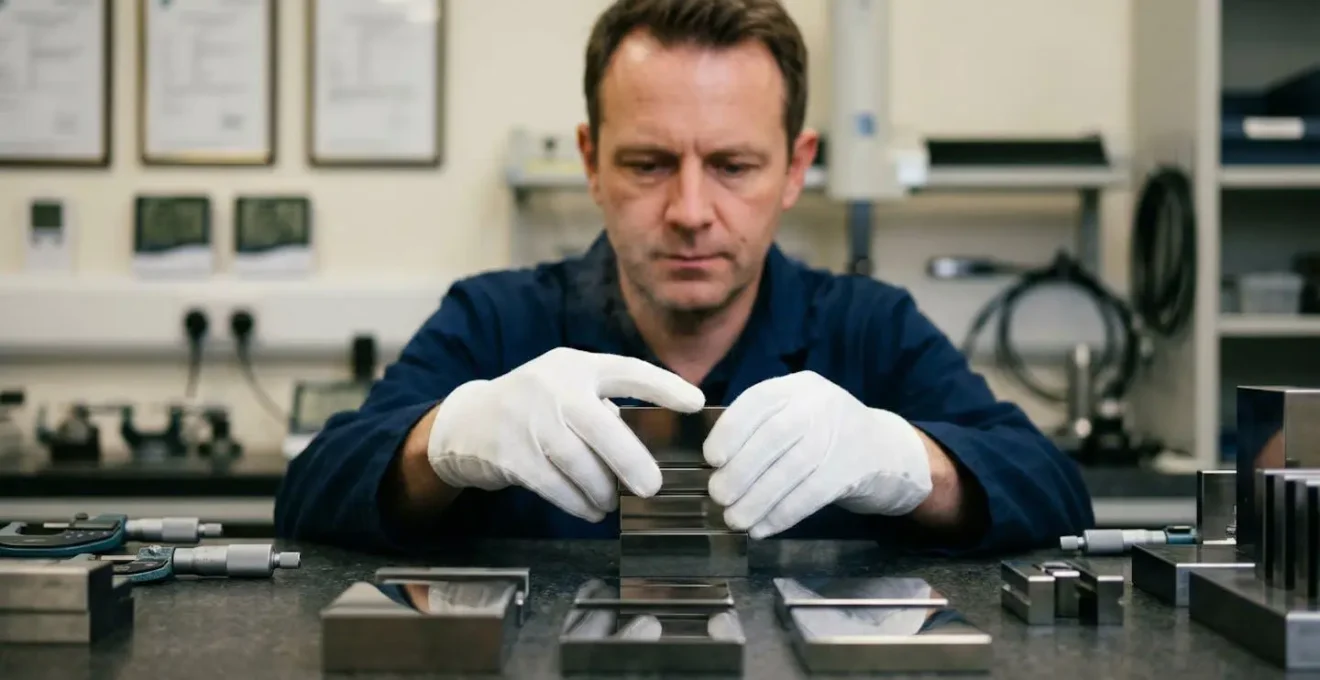 Vérification de cales étalons dans un laboratoire de métrologie accrédité COFRAC